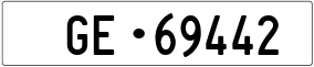 Truck License Plate